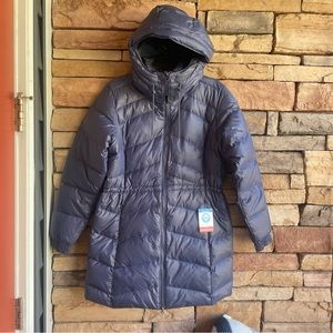 Columbia blue Icy Heights ll Down Jacket NWT Large